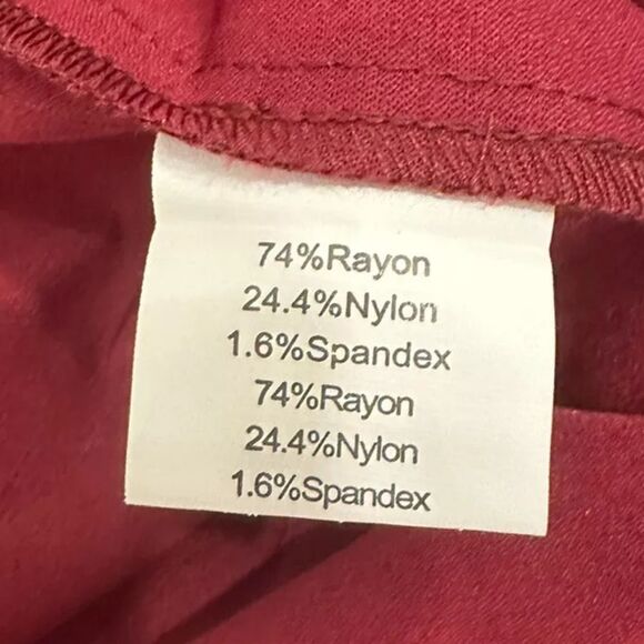 Chic Red A-Line Midi Dress with Sweetheart Scalloped Neckline - Picture 11 of 11